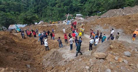 macaojili|Massive search, rescue under way in Davao de Oro landslide; 7 .